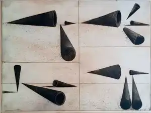 Frederik van Batenburg - Abstracte compositie, verkocht voor € 45!