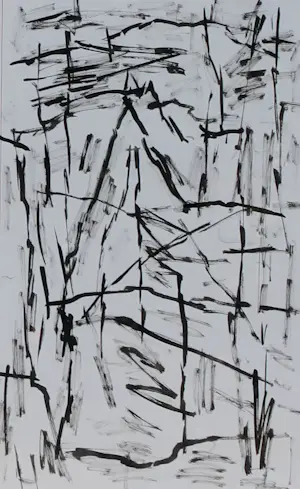 Jan Schoonhoven - Ingelijste tekening - 1990 (nette lijst!) kopen? Bied vanaf 2500!