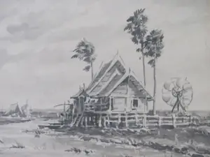 David Bronkhorst - Zuidoost-Aziatisch landschap. kopen? Bied vanaf 50!