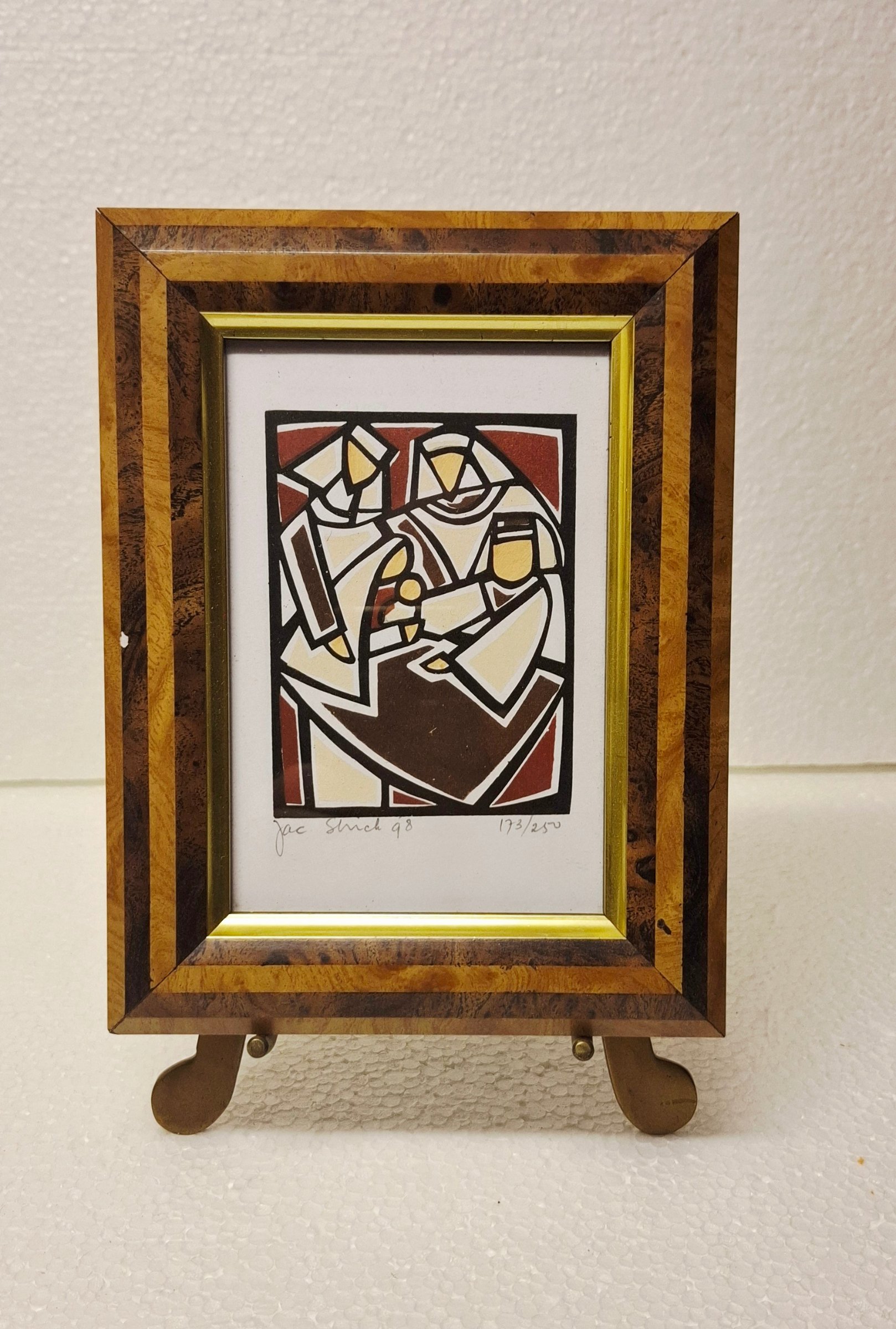 Jacques Strick - grafische linoleumsnede/houtsnede Jac. Strick 1936–2014 kopen? Bied vanaf 40!