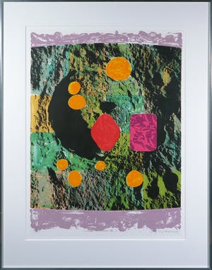 Jelis van Dolderen - Zeefdruk, Luna colorata III - Ingelijst (Groot) kopen? Bied vanaf 1!