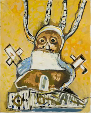 Lucebert - El Nacimiento - Groot werk in olieverf op doek kopen? Bied vanaf 5800!