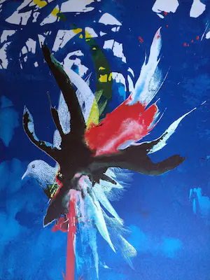 Raymond Moretti - La Colombe - lithografie, ingelijst kopen? Bied vanaf 95!