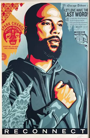 Shepard Fairey - Reconnect - gesigneerd kopen? Bied vanaf 10!