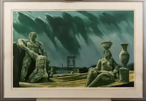 Carel Willink - Ingelijste litho: 'Evenwicht der krachten' kopen? Bied vanaf 625!