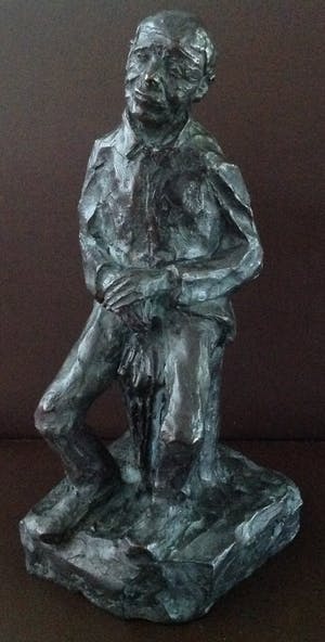 Brons (Onbekend) - Zittende figuur kopen? Bied vanaf 200!