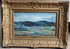 Jacques van Mourik - Limburgs landschap bij Mook verkocht voor € 200!