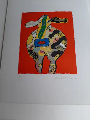 Peter Diem - Zeefdruk Cow kopen? Bied vanaf 40!