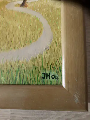 Jos van den Heuvel - landschap met paaseieren kopen? Bied vanaf 100!