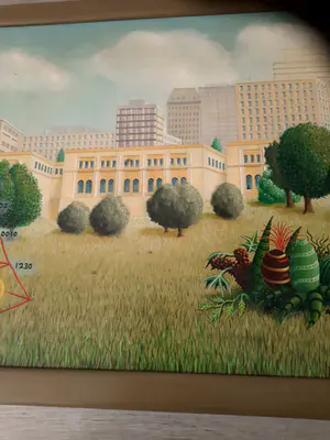 Jos van den Heuvel - landschap met paaseieren kopen? Bied vanaf 100!
