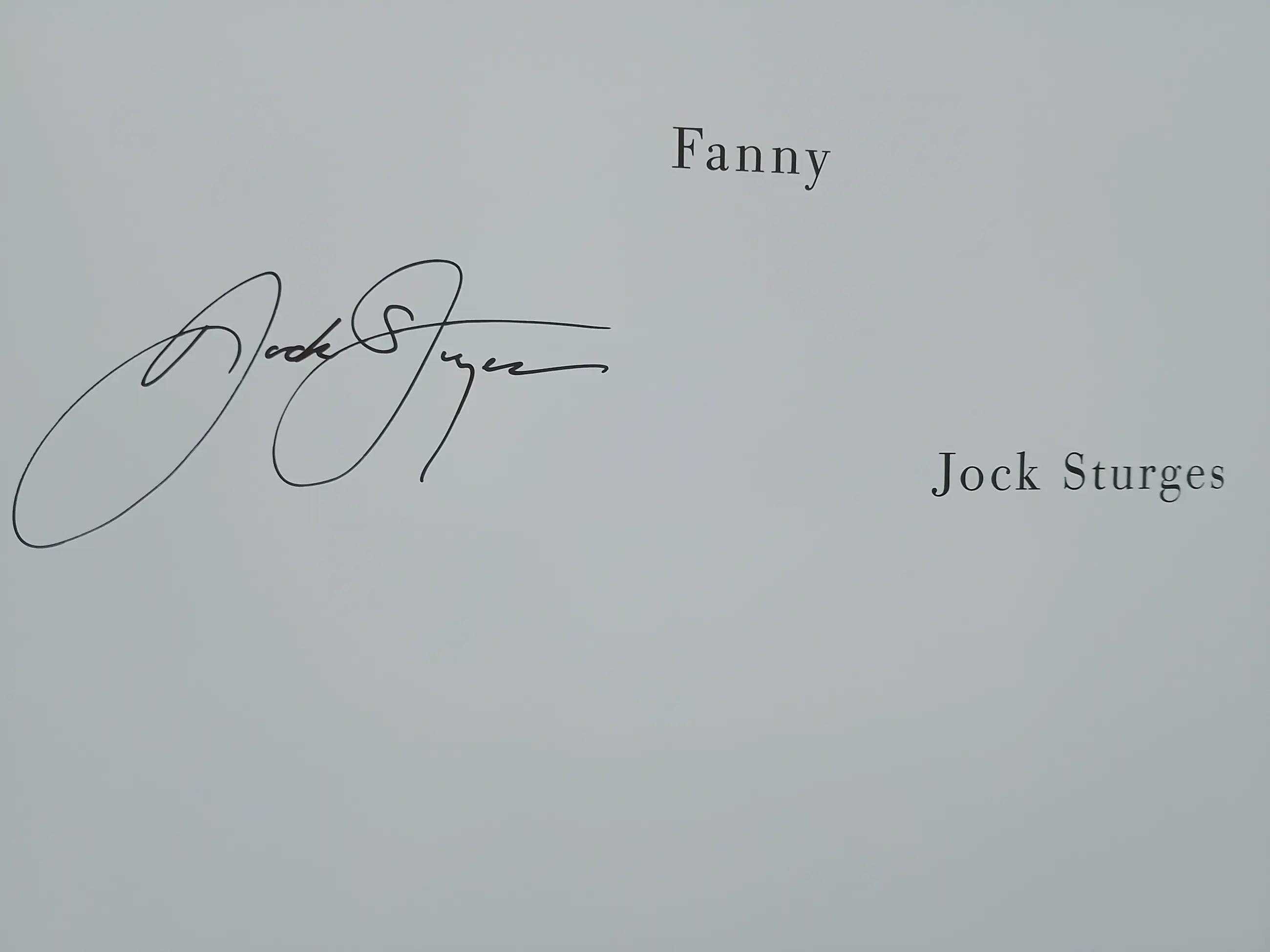 Jock Sturges - Fanny - signed sold! View the auction result