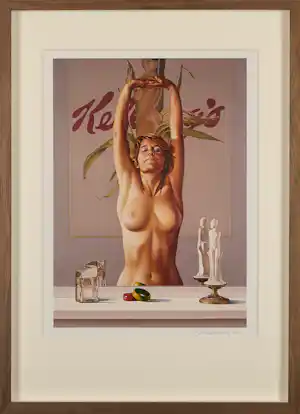 Mel Ramos - Gesigneerd, Limited edition "Kellogg's Girl" 1981 verkocht voor € 490!