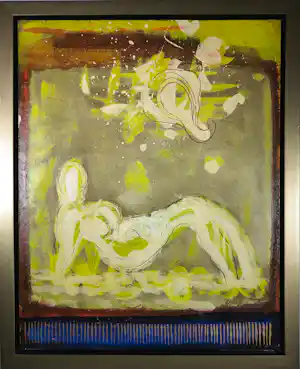 Ad Arma - Handbewerkte zeefdruk op board, Uit de serie 'India' nr. 107 verkocht voor € 70!