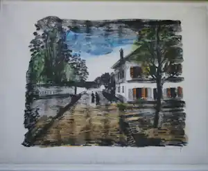 Maurice de Vlaminck - "La Route à Valmondois" Lithografie kopen? Bied vanaf 230!