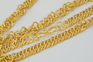 2521 - Bijzonder 18 karaats geel-gouden "Tarate" collier -unisex- Lang formaat! kopen? Bied vanaf 950!