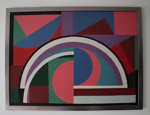 Niet of onleesbaar gesigneerd - Geometrische compositie kopen? Bied vanaf 1!