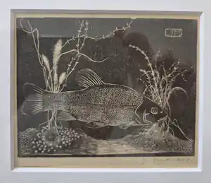 Jan Mankes - Zeelt. Ingelijst. verkocht voor € 129!
