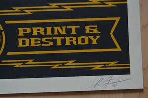 Shepard Fairey - Think & create / Print & destroy. kopen? Bied vanaf 75!