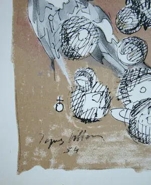 Jacques Villon - Planetaire constellatie - 1954 - Originele lithografie - Gesigneerd - Mourlot kopen? Bied vanaf 50!