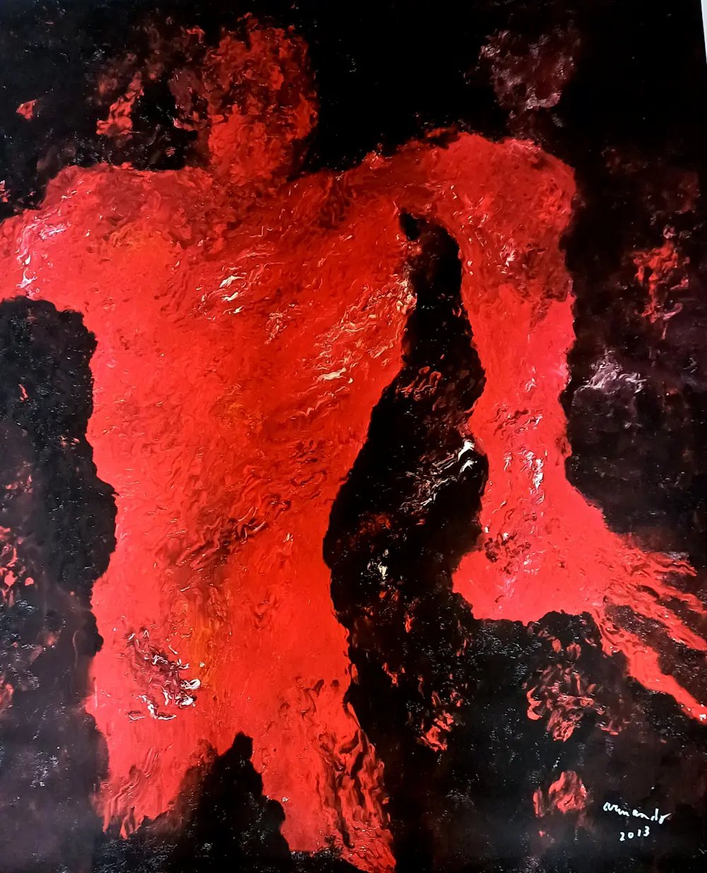 Armando - Giclee op linnen: Gestalt (groot werk) kopen? Bied vanaf 175!