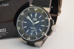 131- Robuuste ORIS - ProDiver Date - sport horloge met orig. Duikklok verpakking kopen? Bied vanaf 630!