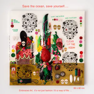 Niet of onleesbaar gesigneerd - Save the Ocean, Save yourself kopen? Bied vanaf 1!
