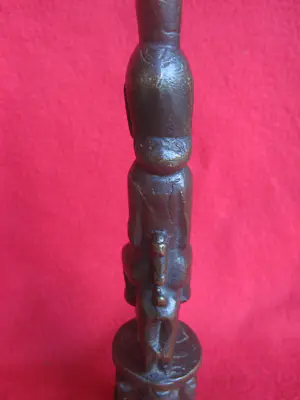 Batak - Bronzen bovenstuk rituele staf. kopen? Bied vanaf 160!