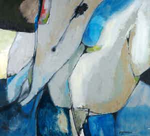 Jos Schimmer - Olieverf op doek, Zomer 1990 VI (Groot) verkocht voor € 170!