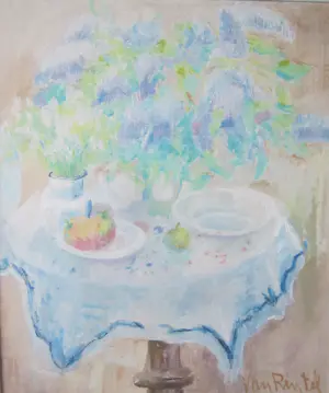 Theo Van Rintel - Stilleven met bloemen en fruit kopen? Bied vanaf 400!