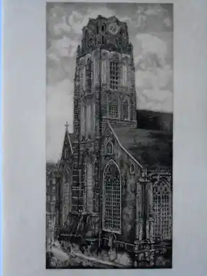 Pieter Dupont - Sint Laurenskerk Rotterdam verkocht voor € 25!