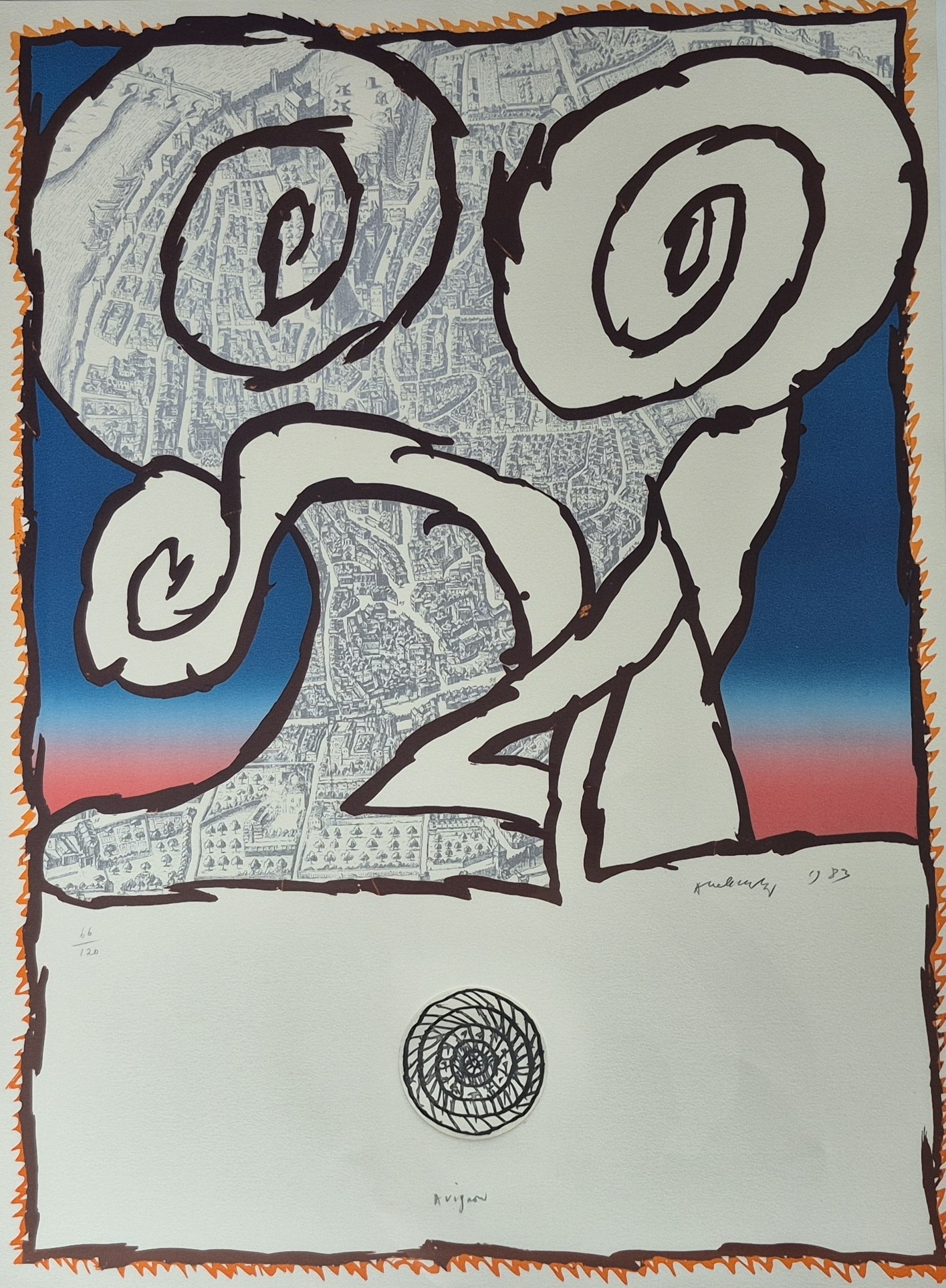 Pierre Alechinsky - litho 66/120, gesigneerd r.m. - 1983 kopen? Bied vanaf 1395!