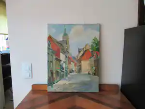 Frederik Amalius van Oostveen - Stadszicht verkocht voor € 35!
