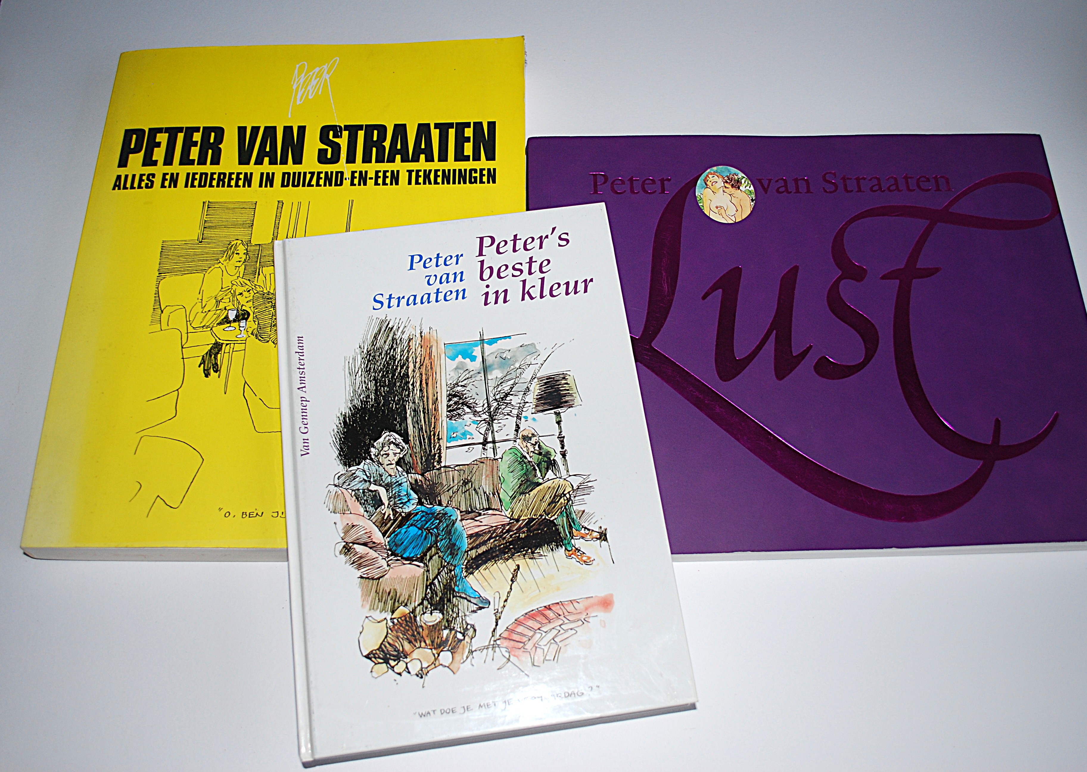 Peter van Straaten - 3x 1e druk: Lust/1000 tekeningen/Peter's beste in kleur/ + krantenartikel kopen? Bied vanaf 67!