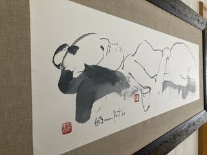 Alain Bonnefoit - Naakt in sumi-e stijl kopen? Bied vanaf 750!
