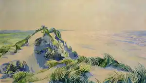 Ad Blok van der Velden - 'Duinlandschap Terschelling' verkocht voor € 300!