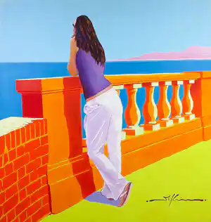Marco Kooiman - Acryl op doek, Lungomare (Groot) verkocht voor € 240!