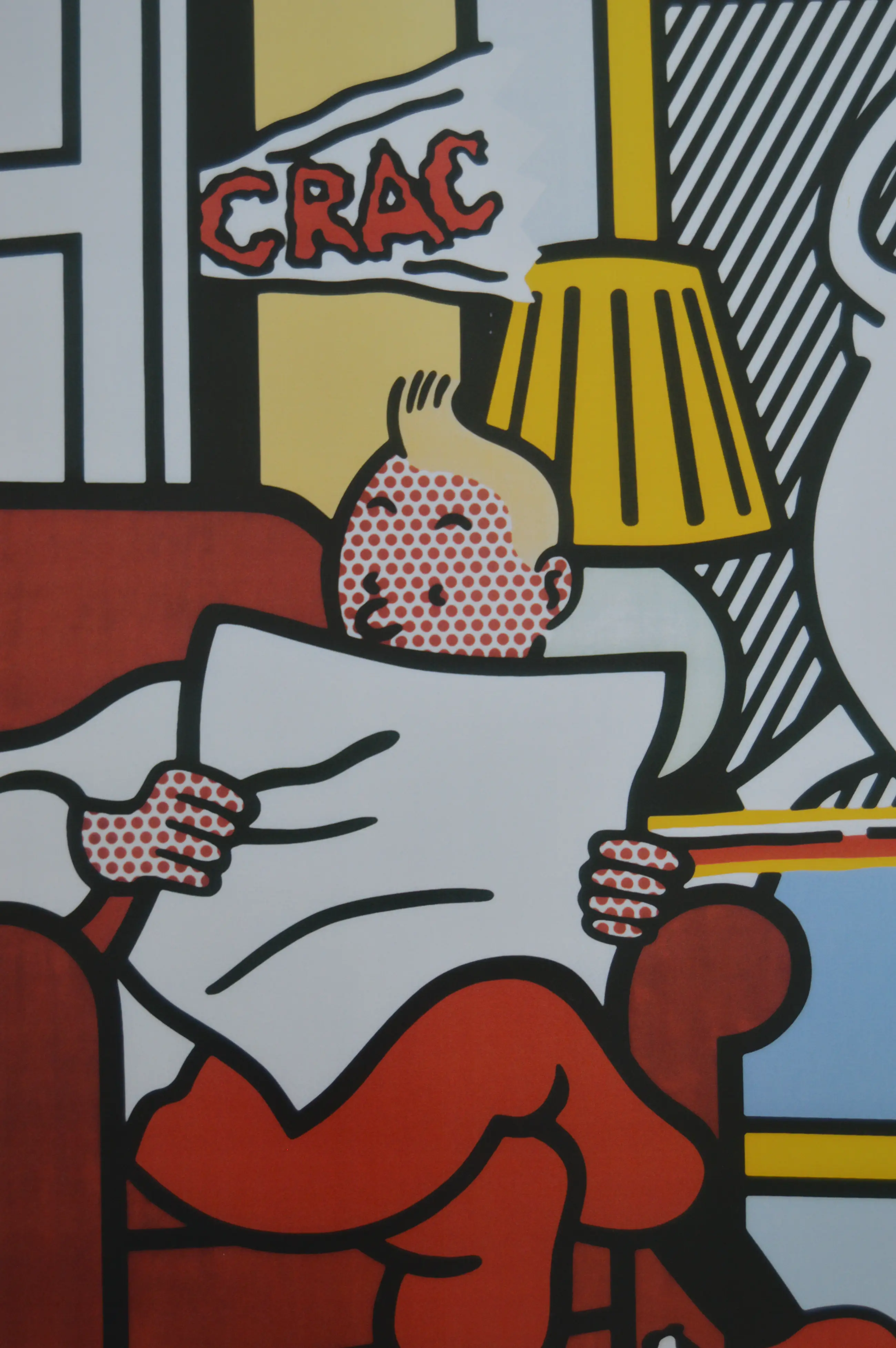 Roy Lichtenstein 「Tintin Leyendo」ロイ リキテンシュタイン