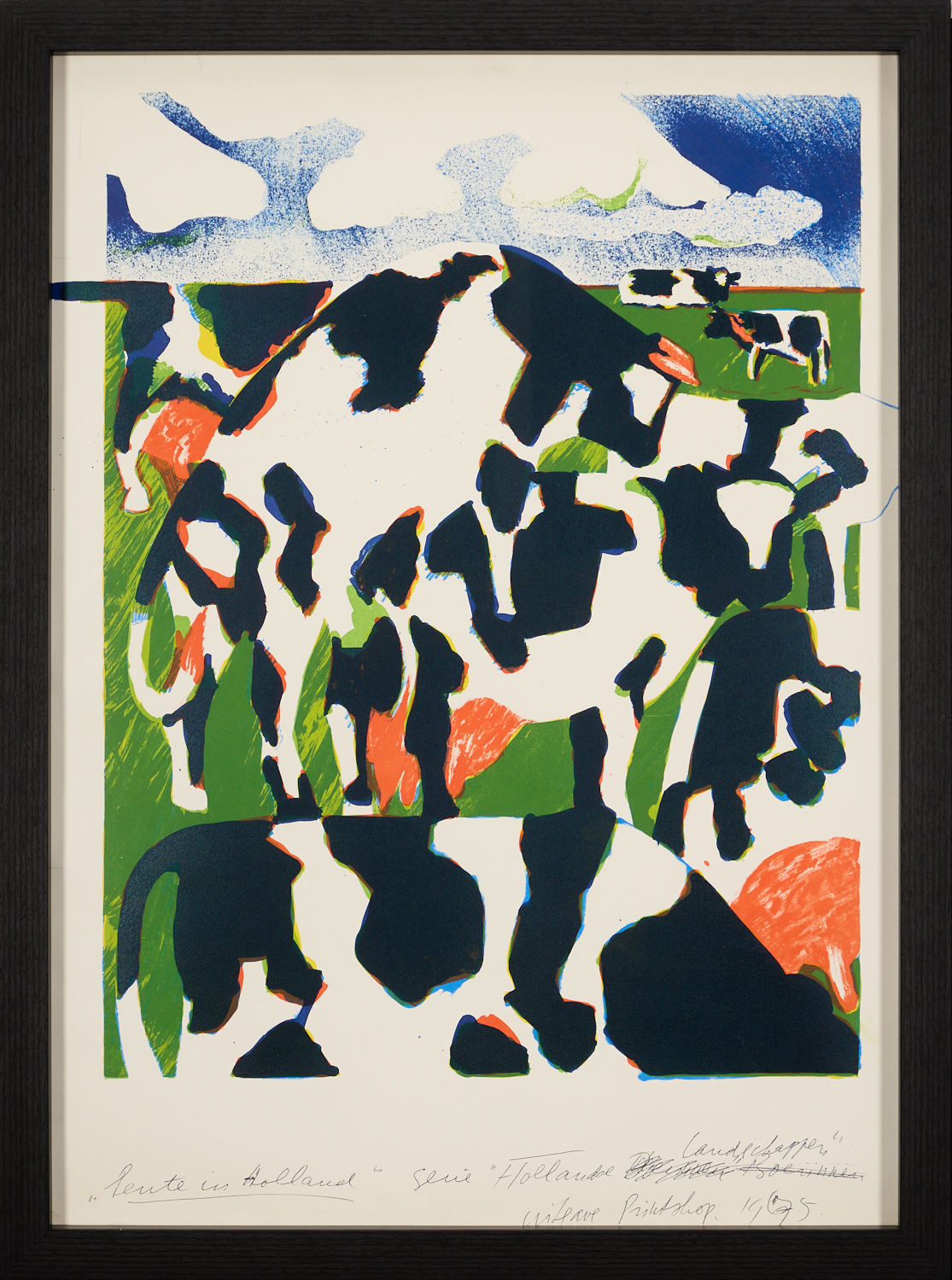 Jan Cremer - Unieke Proefdruk -Lithografie „Lente in Holland“ – HANDBEWERKT kopen? Bied vanaf 480!