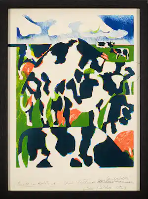 Jan Cremer - Unieke Proefdruk -Lithografie „Lente in Holland“ – HANDBEWERKT kopen? Bied vanaf 590!