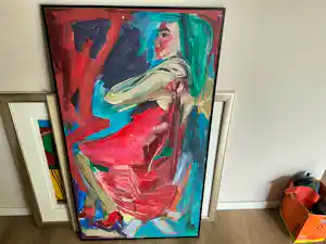 Marion Molier - Vrouw in het rood kopen? Bied vanaf 100!