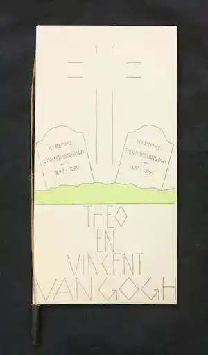 Hendrik Valk - Uitgave met twee handgekleurde litho's, Theo en Vincent van Gogh verkocht voor € 100!