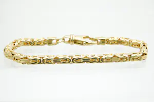 59 - Nieuwe en massief 18 Krt geel-gouden armband - Konings schakel - ZWAAR! kopen? Bied vanaf 1260!