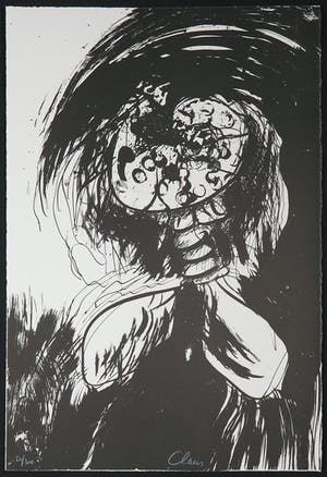 Hugo Claus - Litho uit de portfolio Fuga, Winter 2 (inclusief map en haiku) kopen? Bied vanaf 70!