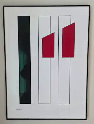 Wim Sinemus - Abstracte compositie verkocht voor € 425!
