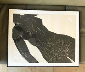 Ruperto Urzua Peres - Prachtige houtsnede - "SOL V" - Gesigneerd - EA II/IV verkocht voor € 165!