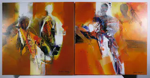 Peter Meijer - Tweeluik, Acryl op doek, Summertime I & II kopen? Bied vanaf 250!