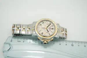 37- Raymond Weil ged. 18Krt gouden Parsifal Auto Chrono ivory 7230 polshorloge kopen? Bied vanaf 280!