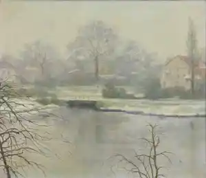 Gerrit David Labots - Sneeuwdag in park Honingen kopen? Bied vanaf 300!
