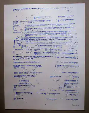 Oskar Holweck - ZERO - FARBSERIGRAPHIE in BLAU verkocht voor € 175!