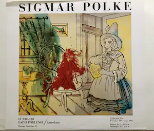 Sigmar Polke - Tentoonstellings lithogafie voor de tentoonstelling te Barcelona kopen? Bied vanaf 1!